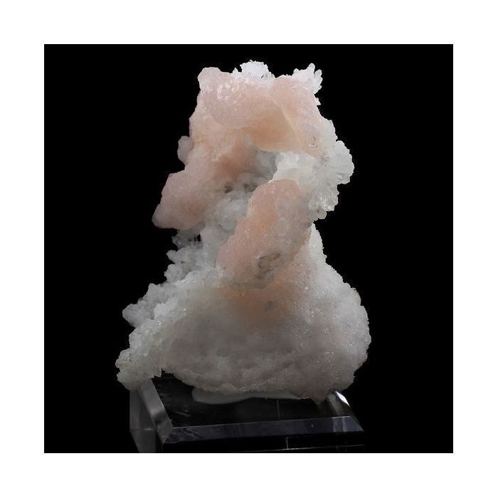 Pierres et Minéraux. Stilbite + Calcédoine. 934.0 ct. Jalgaon, Maharashtra, Inde.