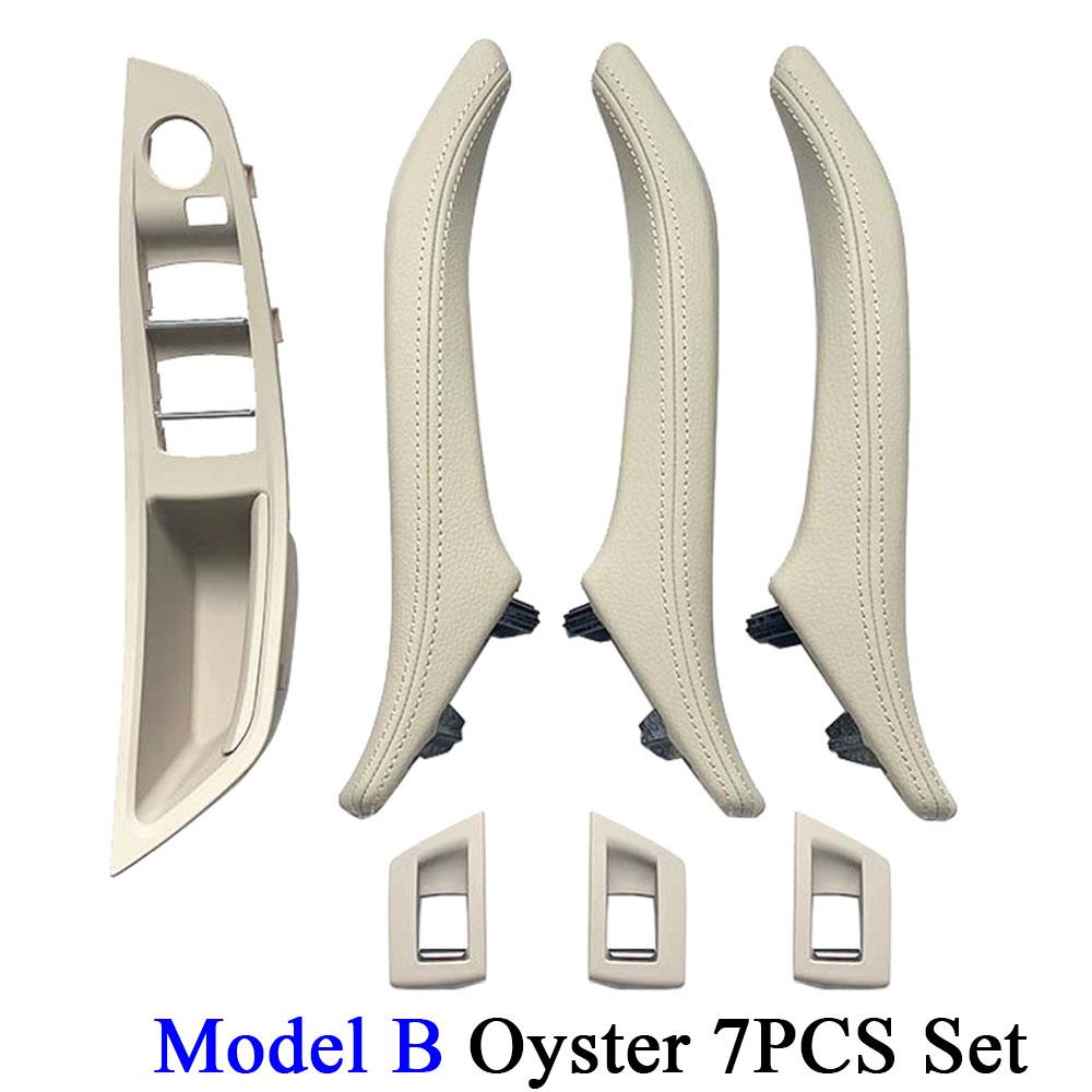 

Левая рука водителя, подлокотник для внутренней двери, панель, чехол, кожаный комплект с ручкой для BMW 5 серии F10 F11 F18 520 523 525 528 B Oyster 7PCS
