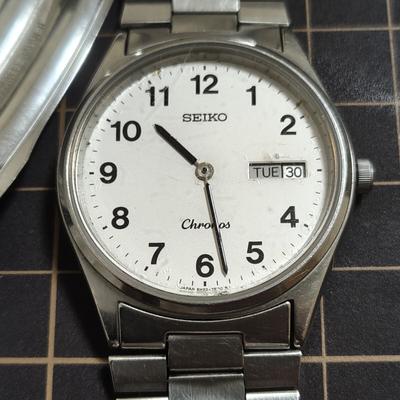 SEIKO Chronos Quartz Watch Code Men's 5H23-7D40