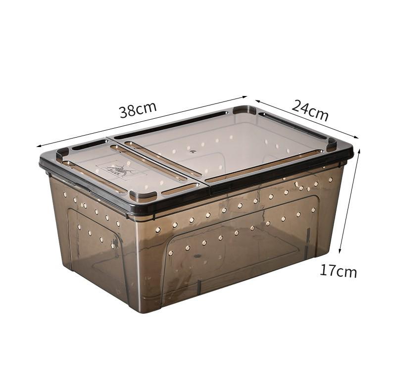 Extra Large Reptile Breeding Box for Silkworms, Spiders, Frogs, Geckos, Lizards, Snakes, Insects, and Turtles.