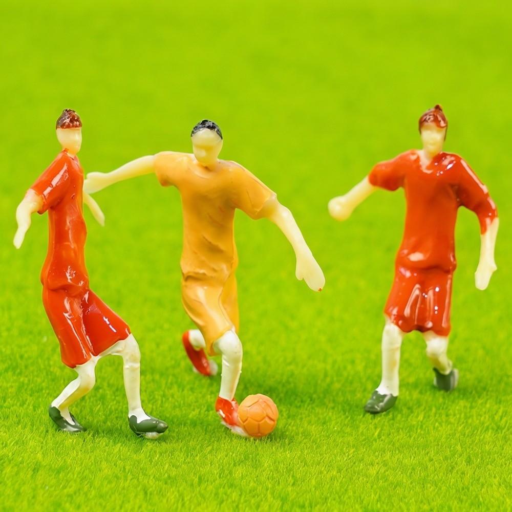 10pcs Colorful Making Football Game Scene 1/75 1/50 Scale DIY Simulation Minions People
