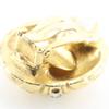 CHANEL Matelasse Earring vintage Plated Gold/Rhinestone 24g Women Used