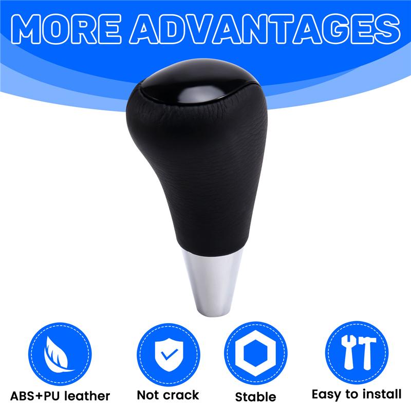 

A03Z-Car Gear Shift Knob Automatic Transmission Shift Handball Lever For Toyota Corolla Camry Yaris Land Cruiser Lexus ES GS Black Silver