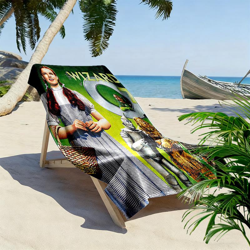 Fantasy Journey Through Oz beach towel Beach towel for vacation photos beach swim quick-drying swim towel Outdoor pool towel Outdoor picnic beach mat