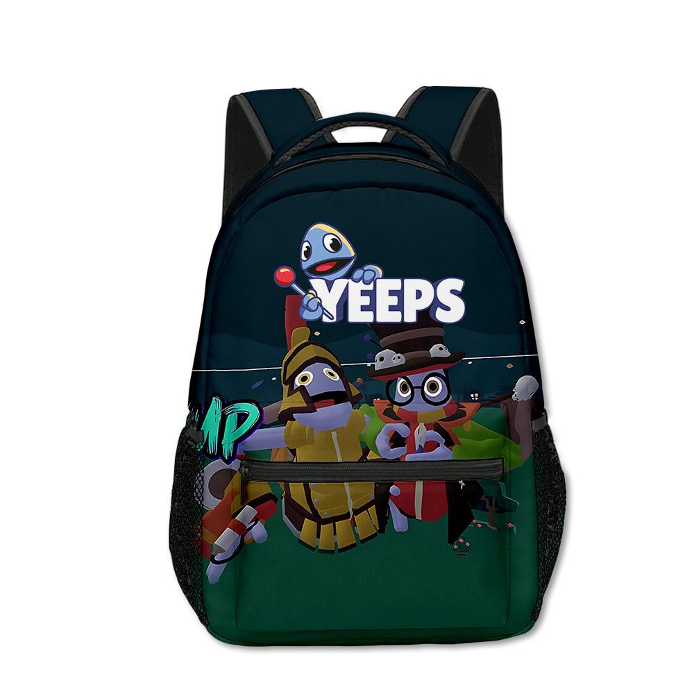 Trendy Popular Yeeps Hide and Seek student Bookbag Notebook Backpacks 3D Printed Oxford Waterproof Boys/Girls Travel Backpacks