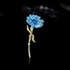 Elegant Enamel Carnation Brooch - Women's Simple, High-End Suit Accessory