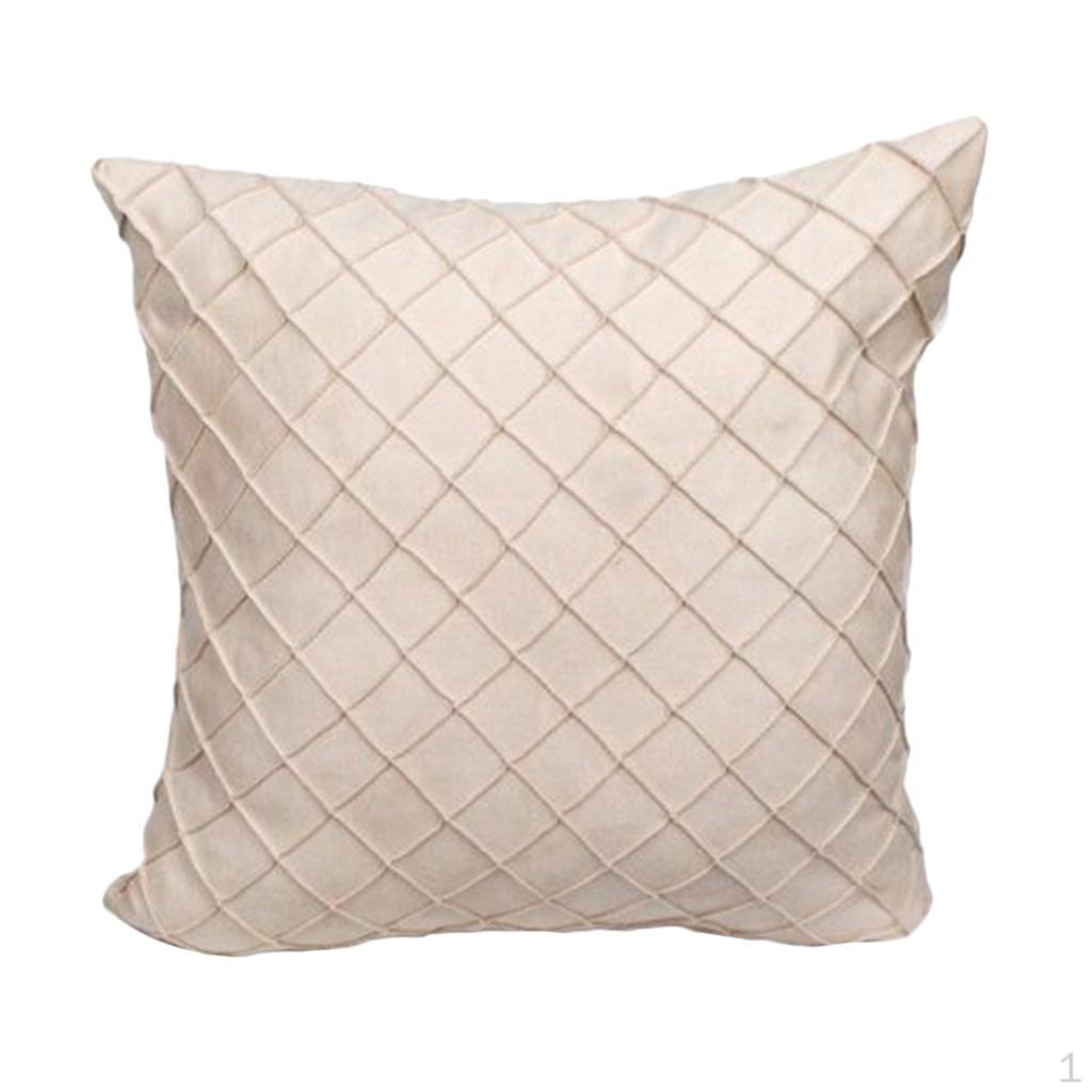 

Square Throw Pillow Covers Cushion Cases Pillowcases Machine Washable Creamy White-50x50cm