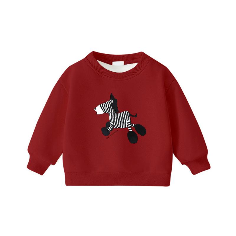 Teen Boys  & Girls  Zebra Print Fleece Lined Long Sleeve Sweatshirt 160 cm