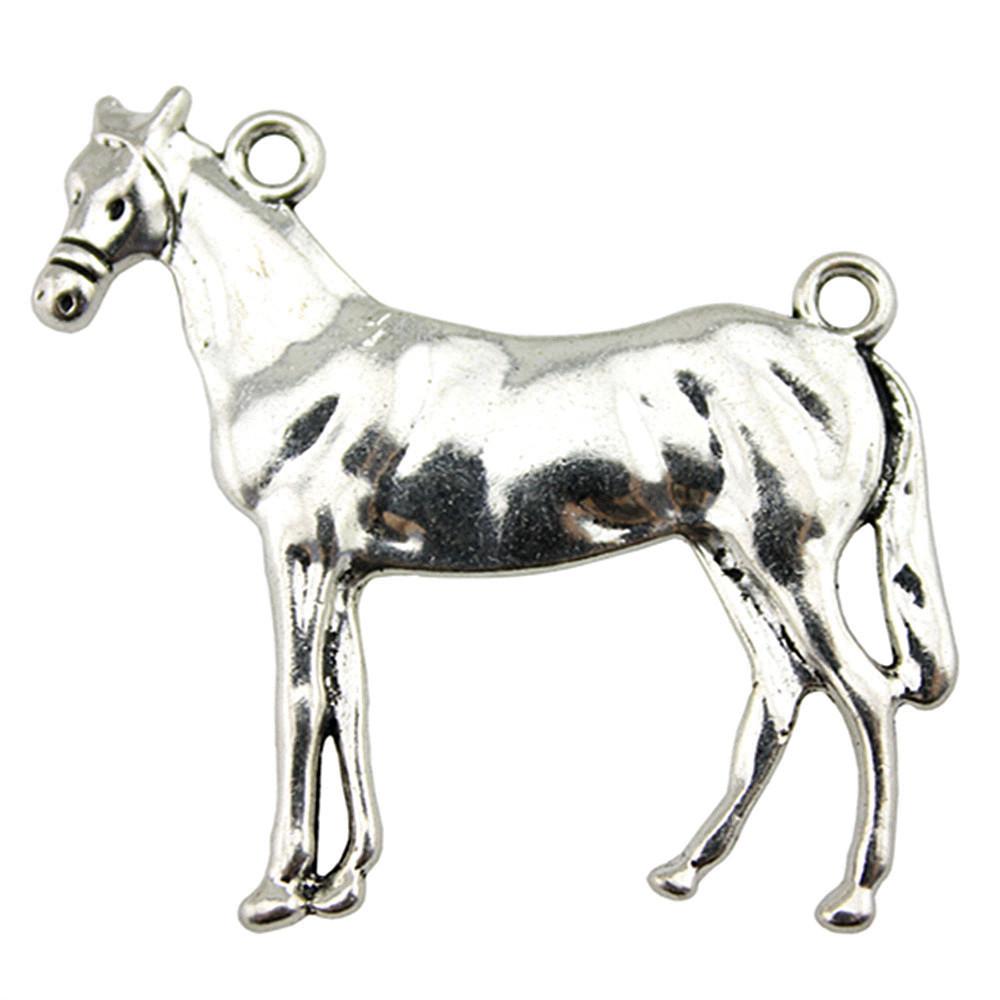 Antique Horse Pendants Metal Animal Charms For DIY Jewelry Handmade Craft Supplies