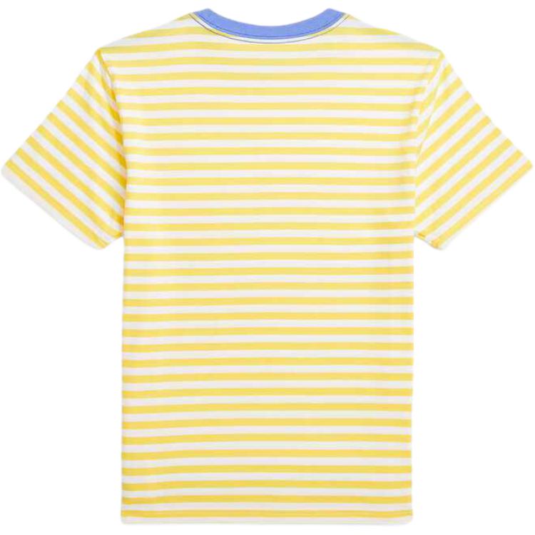 Polo Ralph Lauren Gestreiftes Baumwollstrick-T-Shirt Kinder Oberteile Gelb CWPOTSHY8021041-700
