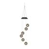 Solar Wind Chime Light, Star Sun Moon Wind Chime Solar Light, Outdoor Hanging Wind Chime, Solar Powered Garden Light for Patio Balcony Porch Terrace
