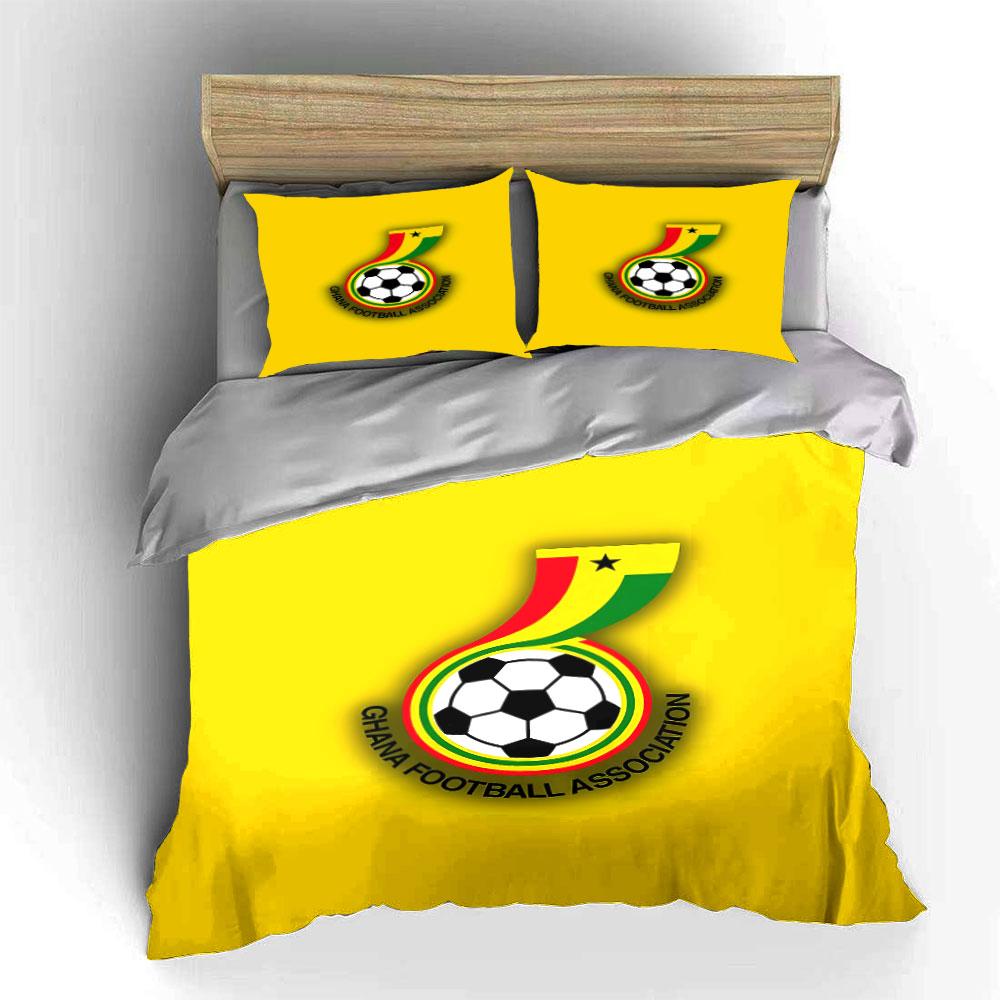 Ghana Football Bedding Set Bedding Duvet Cover Set Duvet Cover Pillowcases (1 * Duvet Cover 2 * Pillowcases, without duvet insert)
