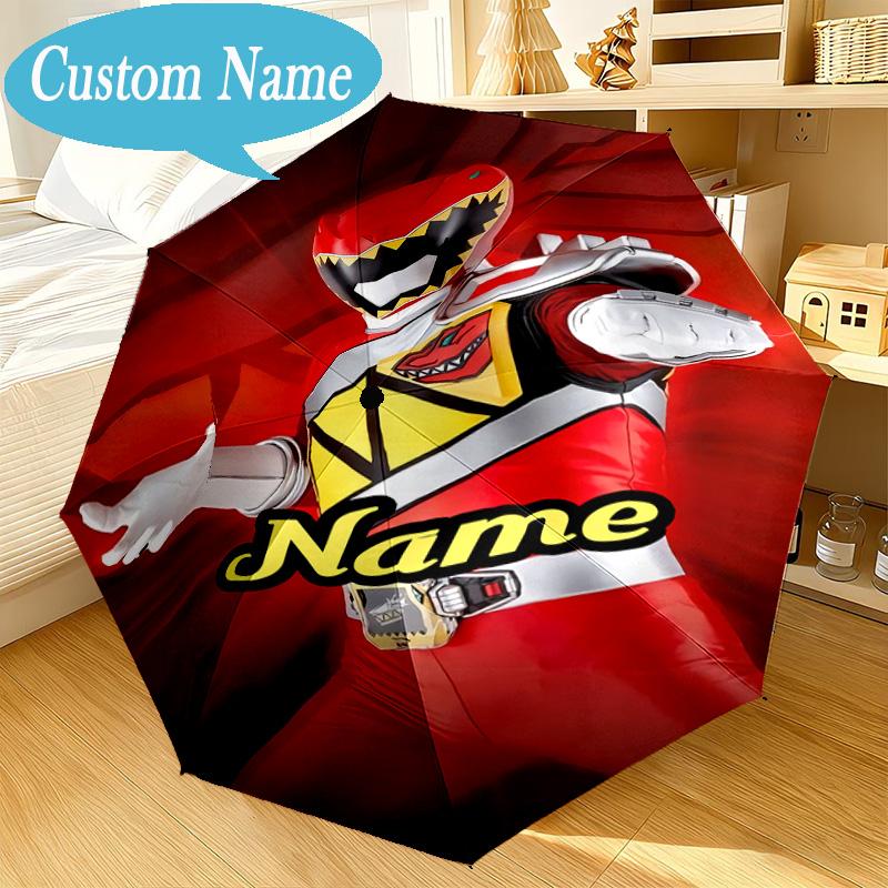 Custom Name Umbrella Ranger Hero Pose Umbrella 8-Frame for Travel, Camping, Casual Lightweight Portable, Essential for Family Gifts