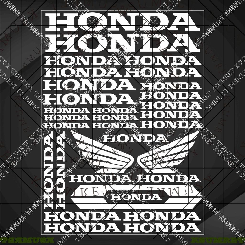 Vinyl Honda Motorcycle Sticker Helmet Logo Decals
