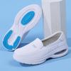 Women's Genuine Leather Breathable Nurse Shoes with Soft Air Cushion Sole