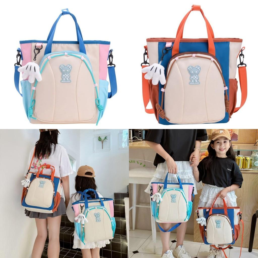 Cute And Colorful Three-in-one Backpack Ideal For School Kids Lightweight Durable Nylon