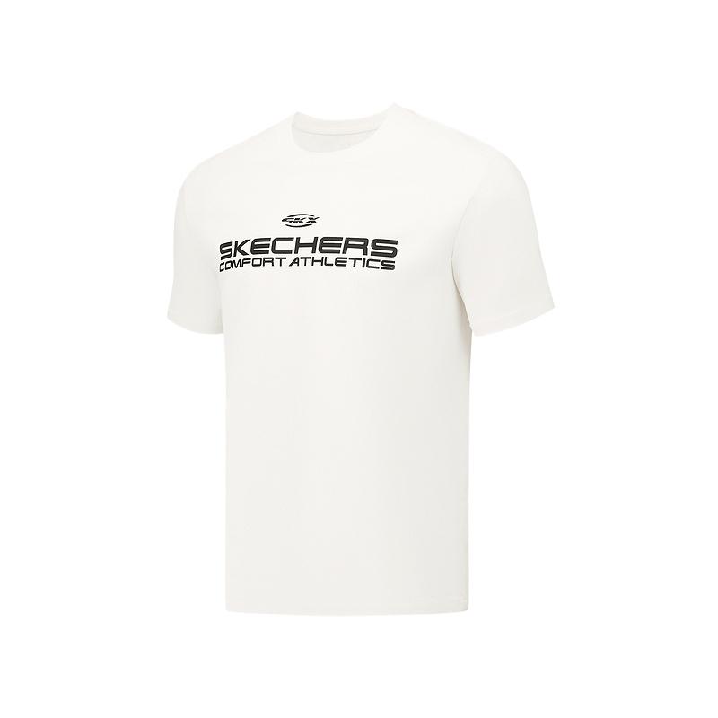 Skechers GODRIskx T Shirt Unisex Marshmallow White P225U115-0074