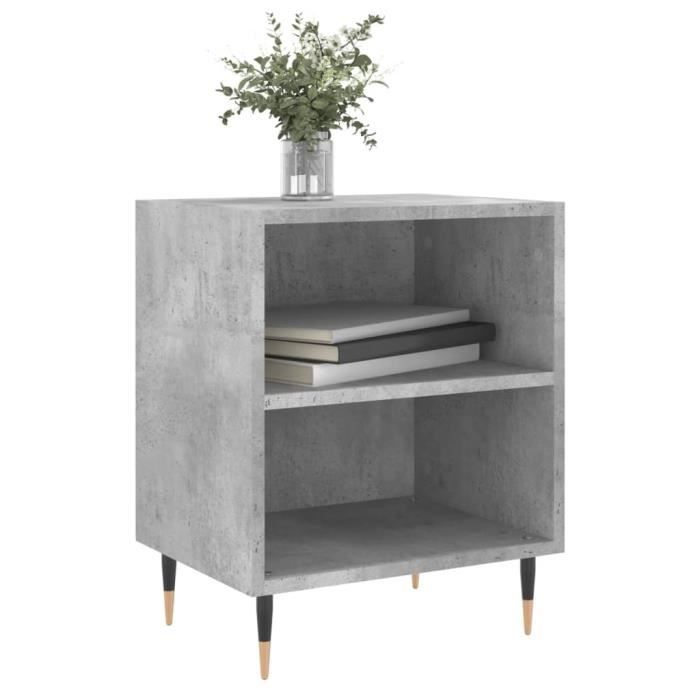 VidaXL Bedside Tables 2 Pcs Concrete Grey 40x30x50 Cm Engineered Wood 826773
