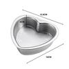 Heart Shape Cake Mould 3/6/5 inches Easy to Release Aluminum Alloy Mould for Making Pancake Cookies Use