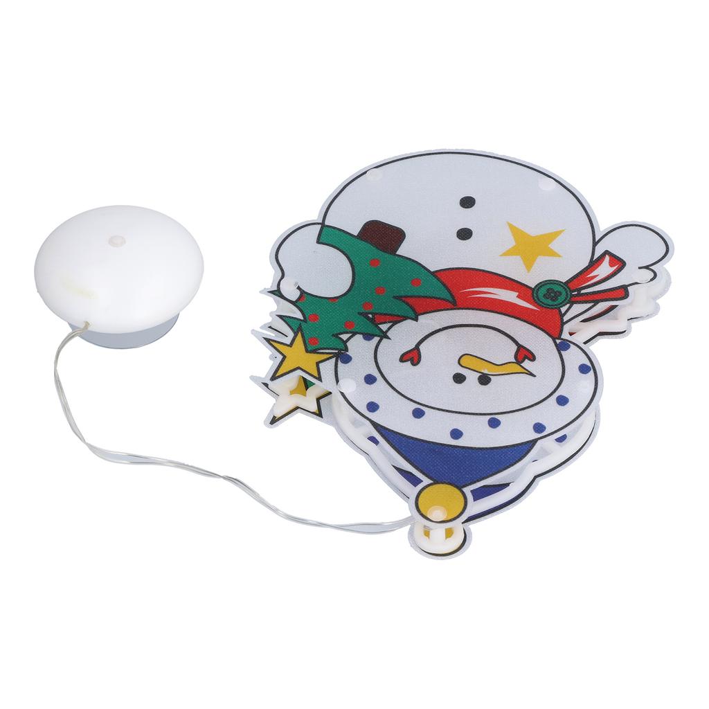 Weihnachts Schneemann LED Fensterlicht Batteriebetrieben Hängelicht mit Saugnapf für Weihnachten