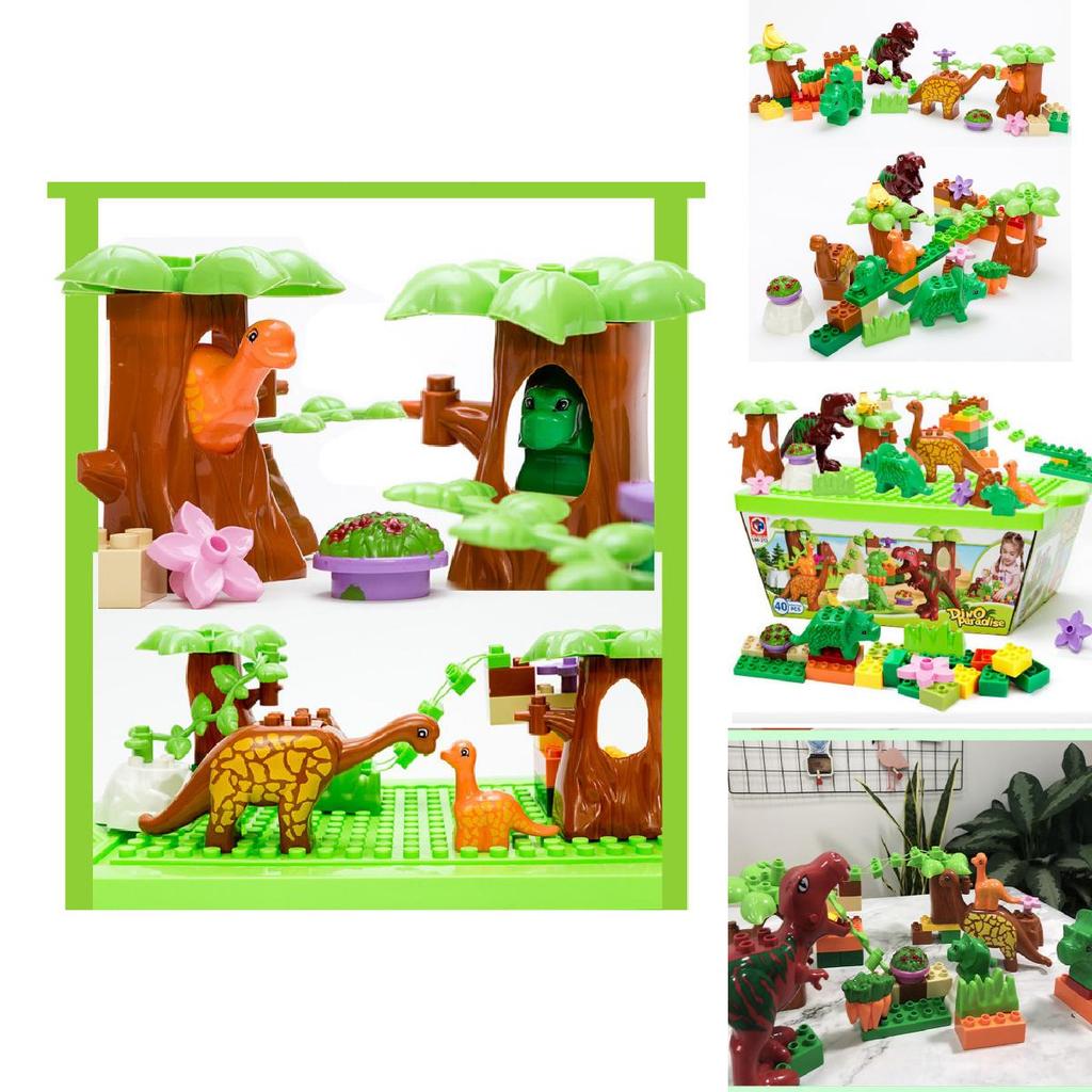 Dinosaur Building Blocks Set For Kids With Large Abs Plastic Pieces For Creative Play
