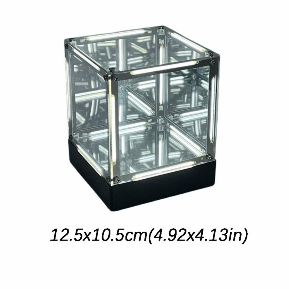 Maglev Technology Electronic Game Desktop Light Transparent Cube LED Lighting Maglev Hypercube 4D Night Light