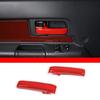 2PCS Red Inner Door Handle Open Cover Trim For Toyota FJ Cruiser 07-21