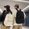 Schoolbag New Large-capacity Casual Schoolbag Fashionable Solid Color Simple Travel Primary School Students Junior High School Students Backpack