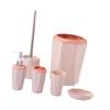 6 Pieces Toilet Brush Set Including Trash Dispenser Toothbrush Holder Rinse Cup Soap Dish with