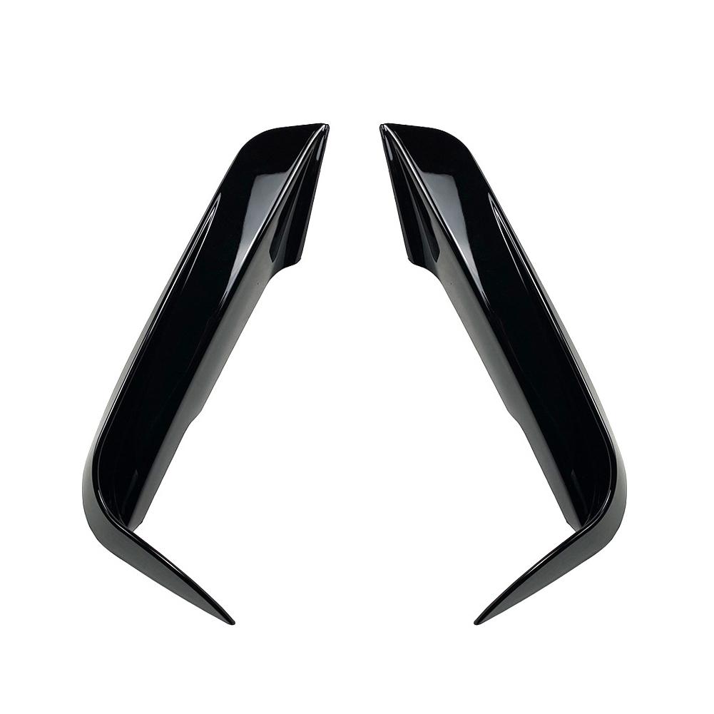 Pair Car Front Bumper Lip Splitter Canards Spoiler Fog Lamp Eyebrow Frame Cover Grille For F30 F31 M Sport 2012-2019