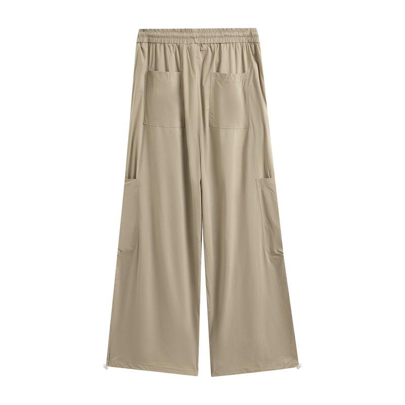 Unisex Cargo Pants Loose Straight Leg Streetwear Hip Hop Dance Lightweight Cotton Blend