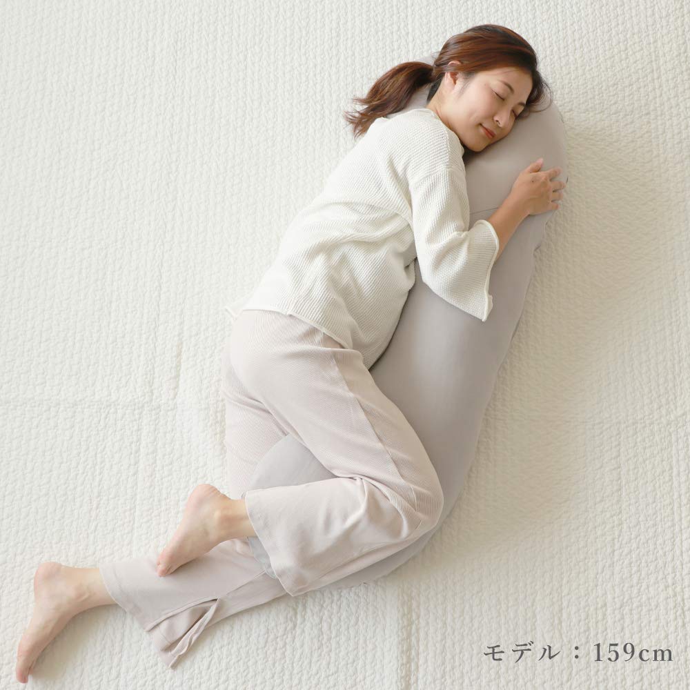 telet Sandesica Pregnancy Body Pillow, Premium Silver Gray, 4236-0027-52