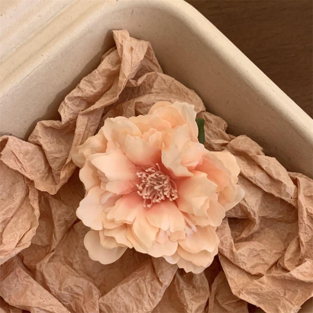 Bohemian Style Flower Hair Clip Korean Style Girl Hair Clip Cute Rose Hairpin  Seaside