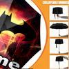 Custom Name Personalized Batman Print Umbrella, Auto Open Close, 8‑Rib Sturdy Frame, Commute Camping Hiking Use, Birthday Gift