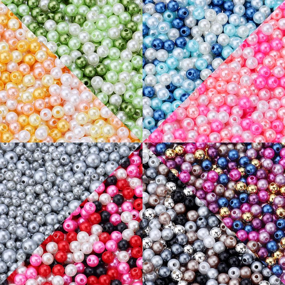 Multicolor ABS Pearl Beads for DIY Clothing, Bracelets & Jewelry