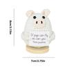 Positive Crochet Doll Encouragement Knitting Doll With Positive Card Funny Novelty Handmade Animal Cheer Up Decor For Home