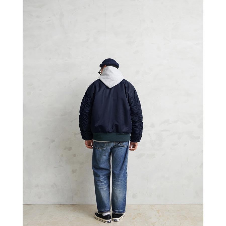 WAIPER US Military MOD Flight Jacket TEST SAMPLE Model NAVY B-15C [WP08] (40 (L) NAVY)