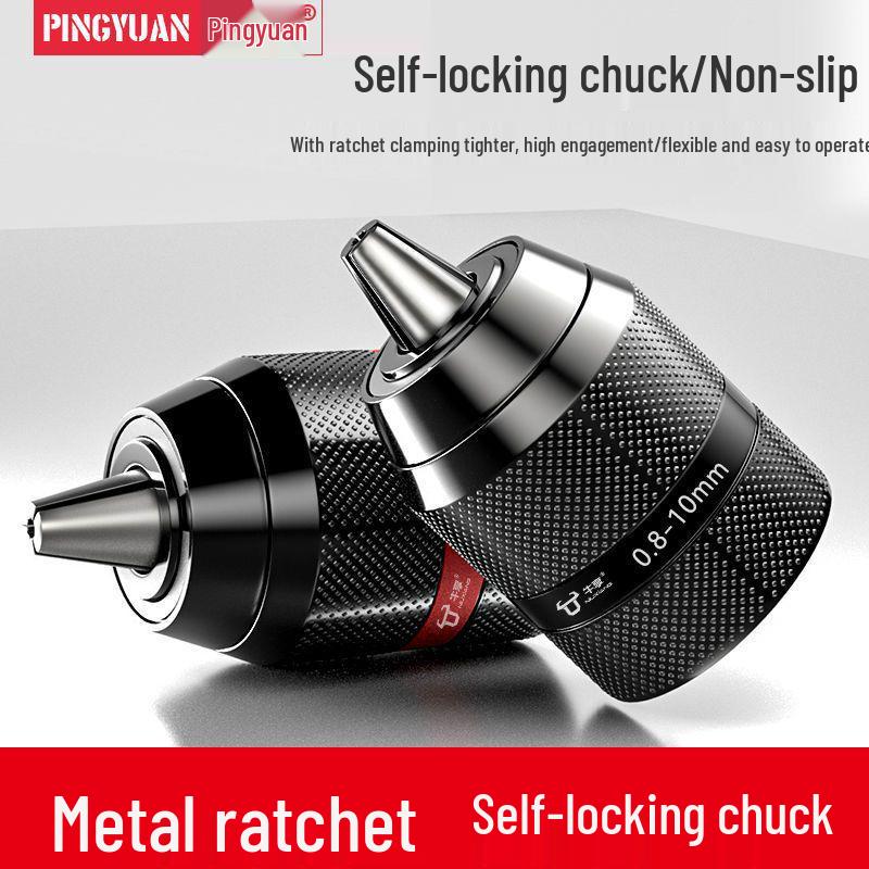 10/13mm Self-Locking Ratchet Drill Chuck Adapter for Electric Hammer Wrench