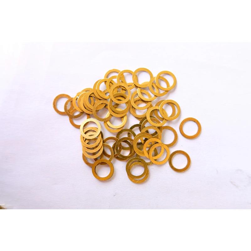50pcs/lot Folding Knife DIY Making Accessories Flat Gasket Brass Washers Metal Gasket Ring Cushion Ring Pad Copper Protection