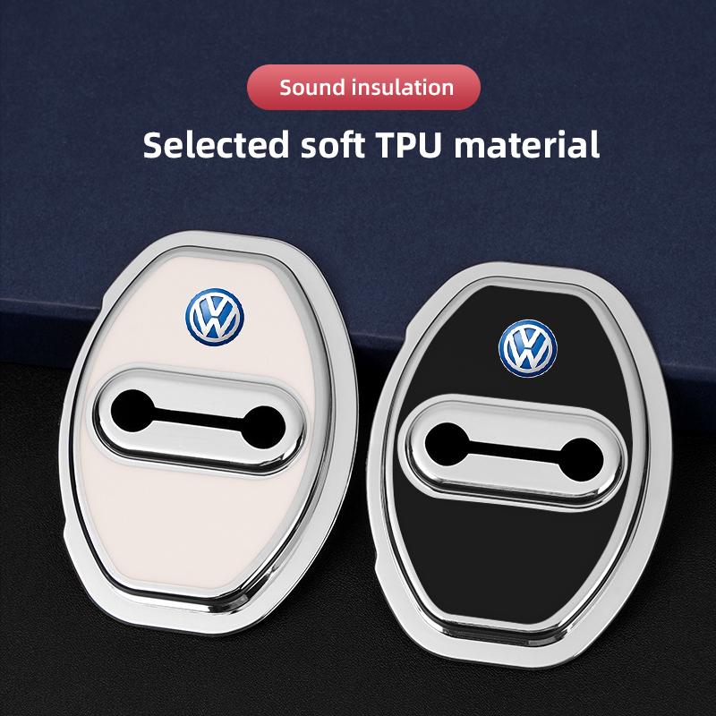 2026 Hot For Volkswagen VW 4PCS Silicone Car Door Lock Cover Door Stopper Protector For Volkswagen VW Golf Amarok Arteon T-ROC T