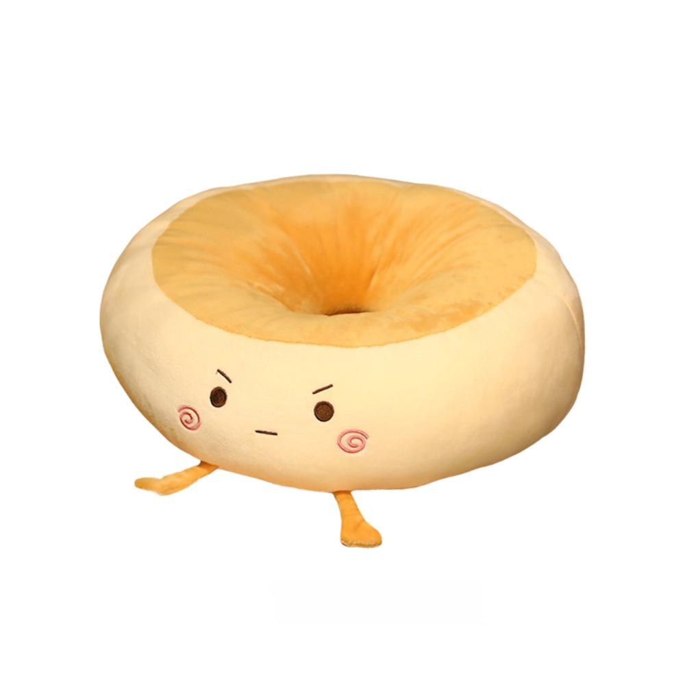 

PP Cotton Doughnut Office Sitting Mat Round Floor Cushion Cute Chair Cushion Tatami Style A