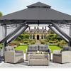 10 * 10 Fuß Eisenzelt Moskitonetz, Pavillon Außen-Moskitonetz, Hof Garten Moskitonetz