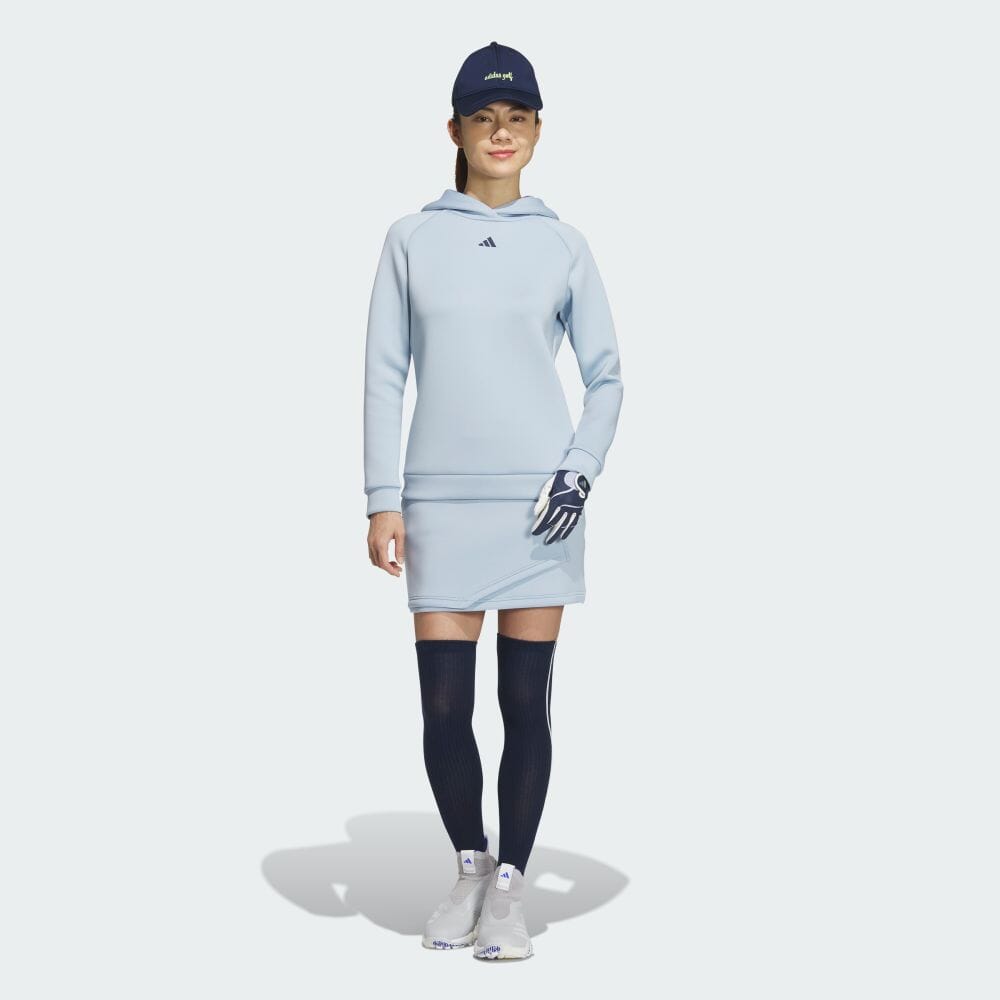 adidas Sweatshirts Women's Miracle Blue Hooded Moderate Regular HY0908