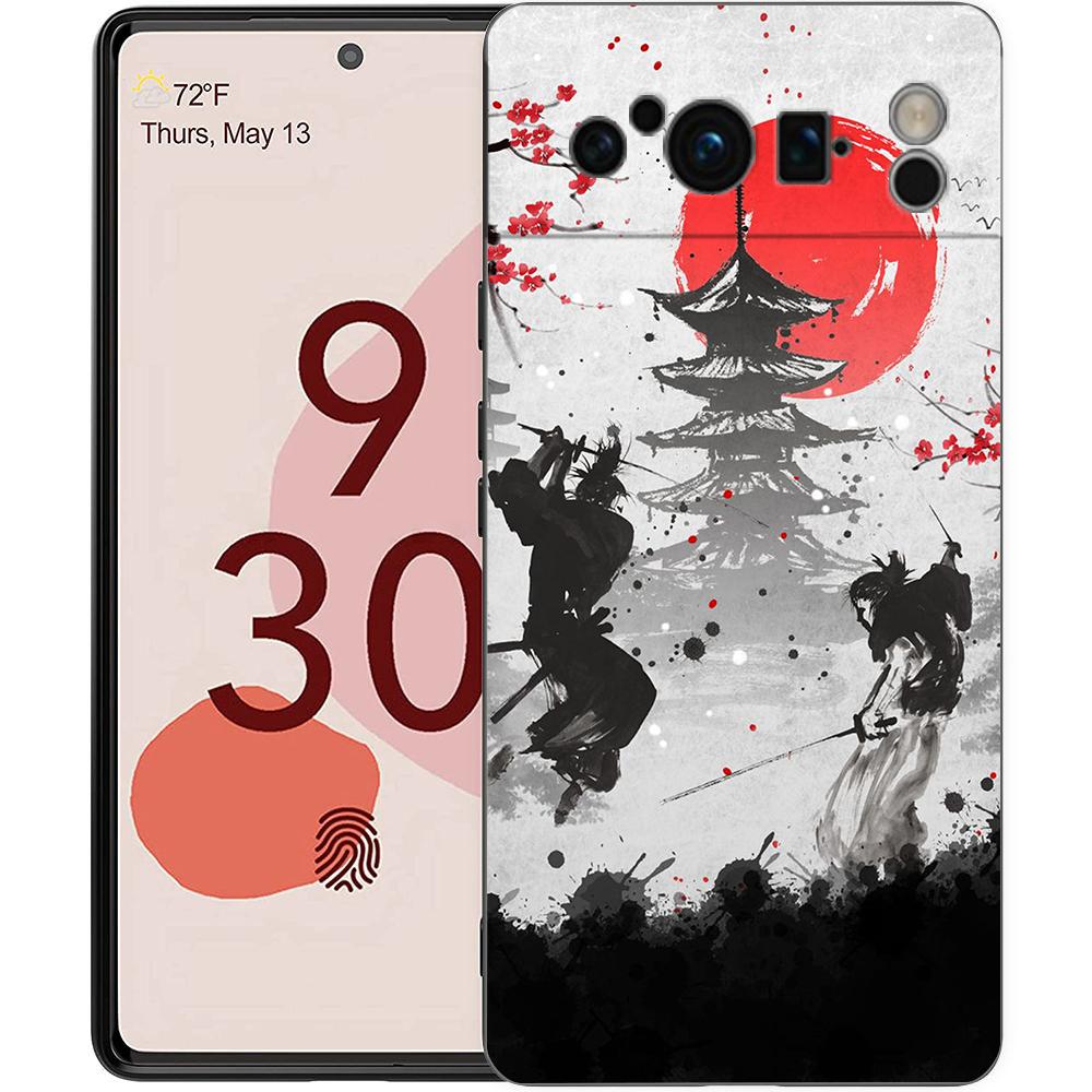 

Японский Bushido Samurai для Google Pixel 8 7 6 Pro 6A 5G черный чехол для телефона Мягкая противоударная задняя крышка силиконовый чехол из ТПУ Pixel 7 Pro