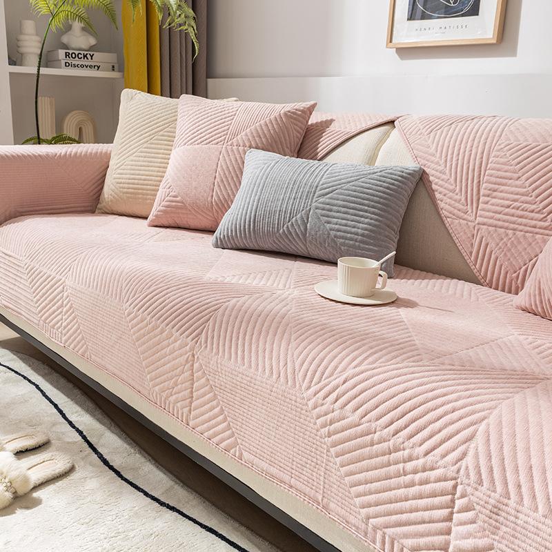 Sofa Cushion Non-slip Four Seasons General Chenille Modern Simple Cushion Backrest Armrest Towel Leather Sofa Set Cover Cover Cloth
