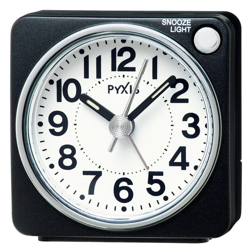 

Seiko clock alarm clock analog PYXIS black metallic NR437K SEIKO
