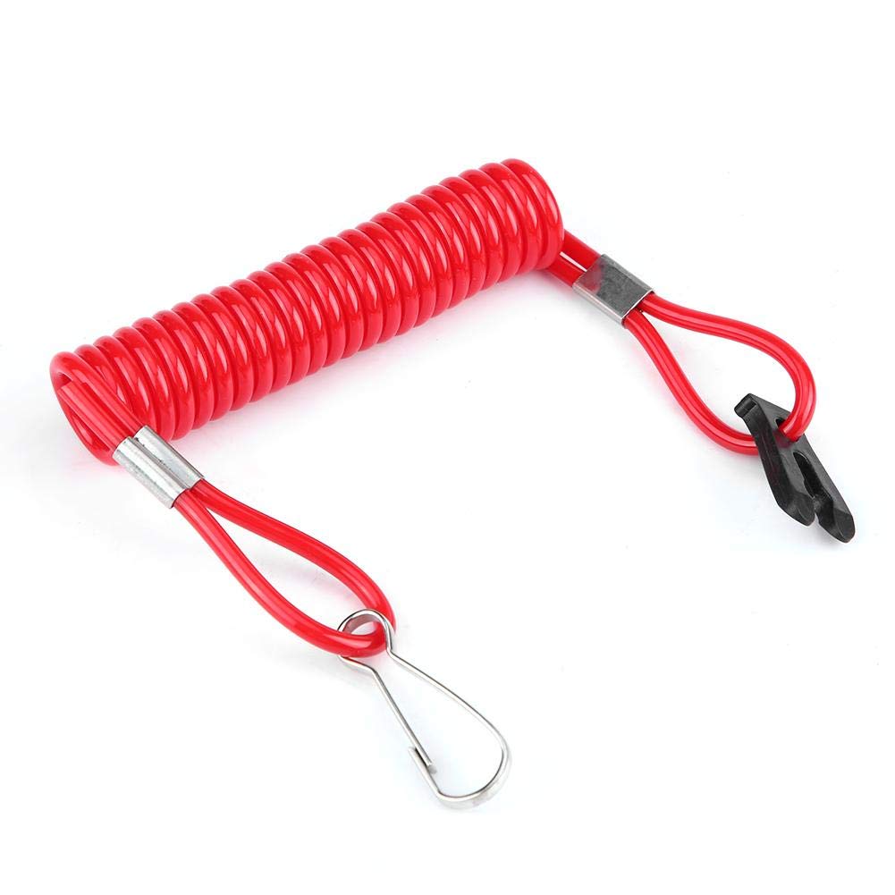 KIMISS Suzuki Outboard Ignition Emergency Stop Switch Safety Tether Strap