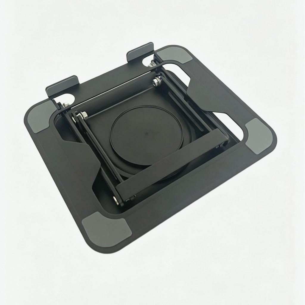 Adjustable Dual Foldable Laptop and Tablet Cooling Stand with 360° Rotation