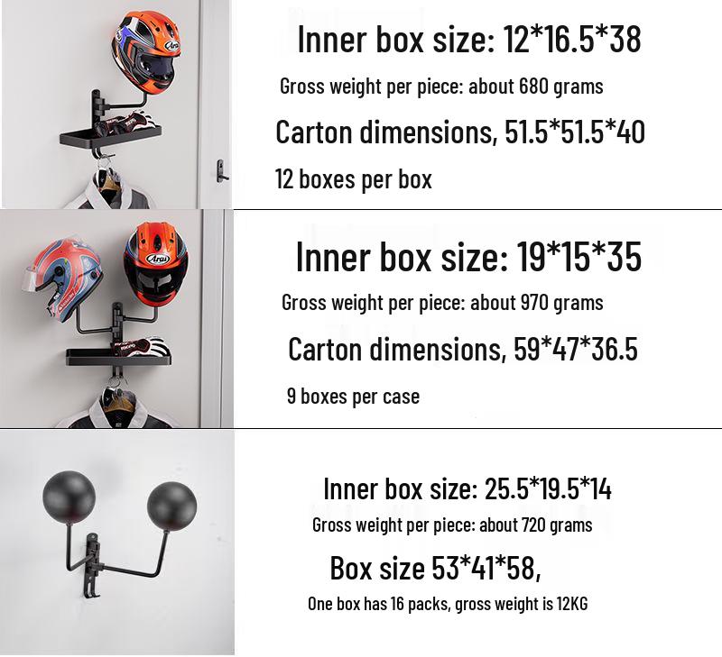 Wall-Mounted Punch-Free Helmet & Hat Rack - Anti-Deformation Storage Solution