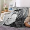 Elegant Ponytail Silhouette Blanket Soft Throw Blanket For Home Bedroom Bed Sofa Travel Office Solid Christmas Blanket